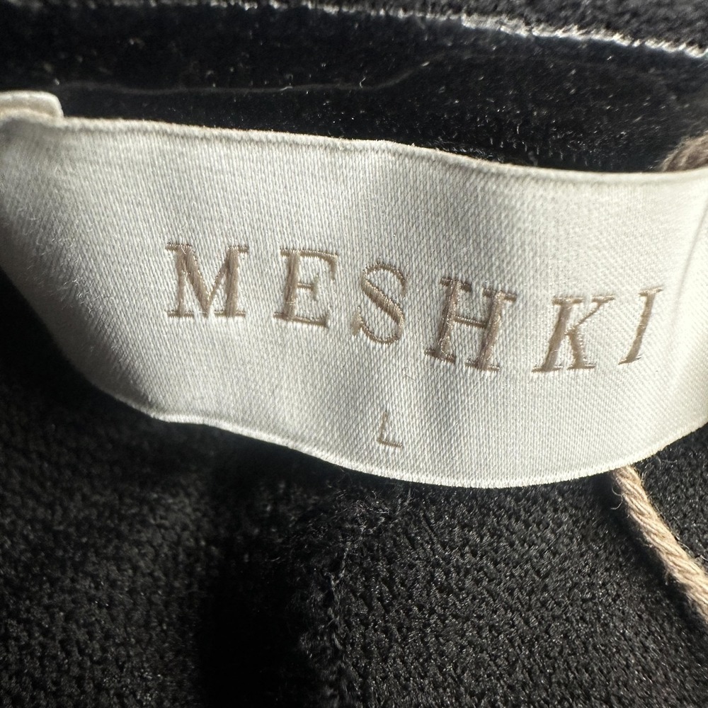Meshki Black Satin Off-Shoulder Mini Dress - Picture 9 of 15